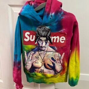 Tupac tie dye hoodie